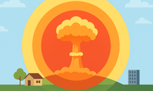 Zonas de Radiação em uma Explosão Nuclear